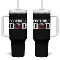 Proud Football Dad Tumbler With Handle Funny Sports Fan Gift - Wonder Print Shop