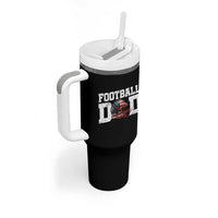 Proud Football Dad Tumbler With Handle Funny Sports Fan Gift - Wonder Print Shop