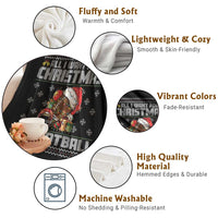 All I Want For Christmas Is Football Throw Blanket Funny Sport Ugly Christmas - Wonder Print Shop