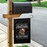 All I Want For Christmas Is Football Garden Flag Funny Sport Ugly Christmas - Wonder Print Shop