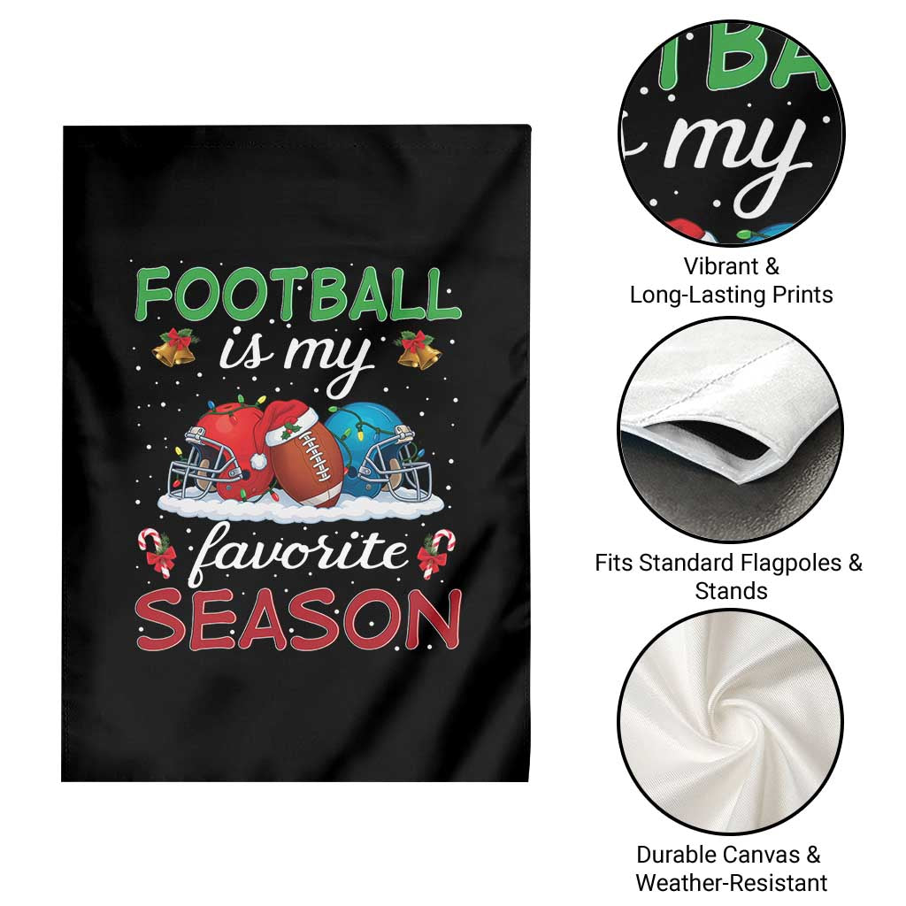 Football Is My Favorite Season Garden Flag Christmas Holiday Sports Gift - Wonder Print Shop