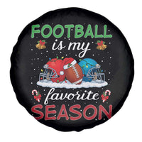 Football Is My Favorite Season Spare Tire Cover Christmas Holiday Sports Gift - Wonder Print Shop