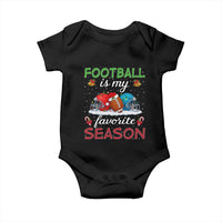 Football Is My Favorite Season Baby Onesie Christmas Holiday Sports Gift - Wonder Print Shop