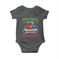 Football Is My Favorite Season Baby Onesie Christmas Holiday Sports Gift - Wonder Print Shop