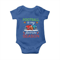 Football Is My Favorite Season Baby Onesie Christmas Holiday Sports Gift - Wonder Print Shop