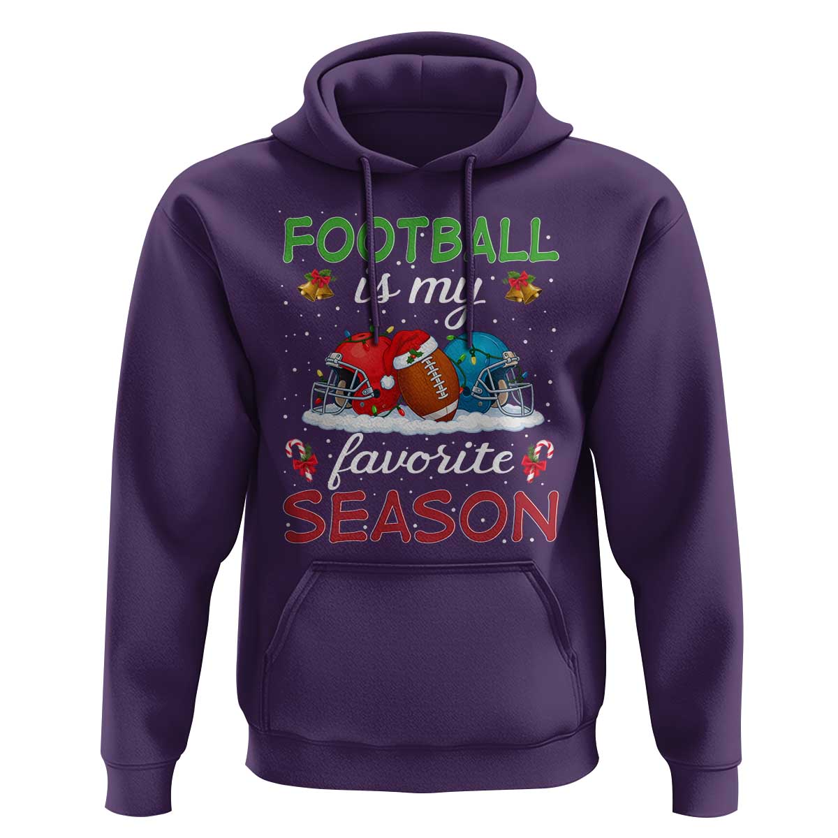 Football Is My Favorite Season Hoodie Christmas Holiday Sports Gift - Wonder Print Shop