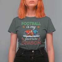 Football Is My Favorite Season T Shirt For Women Christmas Holiday Sports Gift - Wonder Print Shop