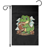 Cute Dinosaur Playing Football Garden Flag Funny Kids Gift - Wonder Print Shop