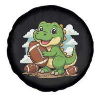 Cute Dinosaur Playing Football Spare Tire Cover Funny Kids Gift - Wonder Print Shop