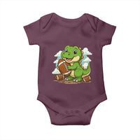 Cute Dinosaur Playing Football Baby Onesie Funny Kids Gift - Wonder Print Shop