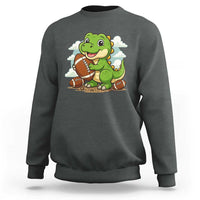 Cute Dinosaur Playing Football Sweatshirt Funny Kids Gift - Wonder Print Shop