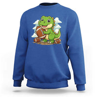 Cute Dinosaur Playing Football Sweatshirt Funny Kids Gift - Wonder Print Shop