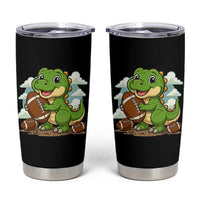 Cute Dinosaur Playing Football Tumbler Cup Funny Kids Gift - Wonder Print Shop