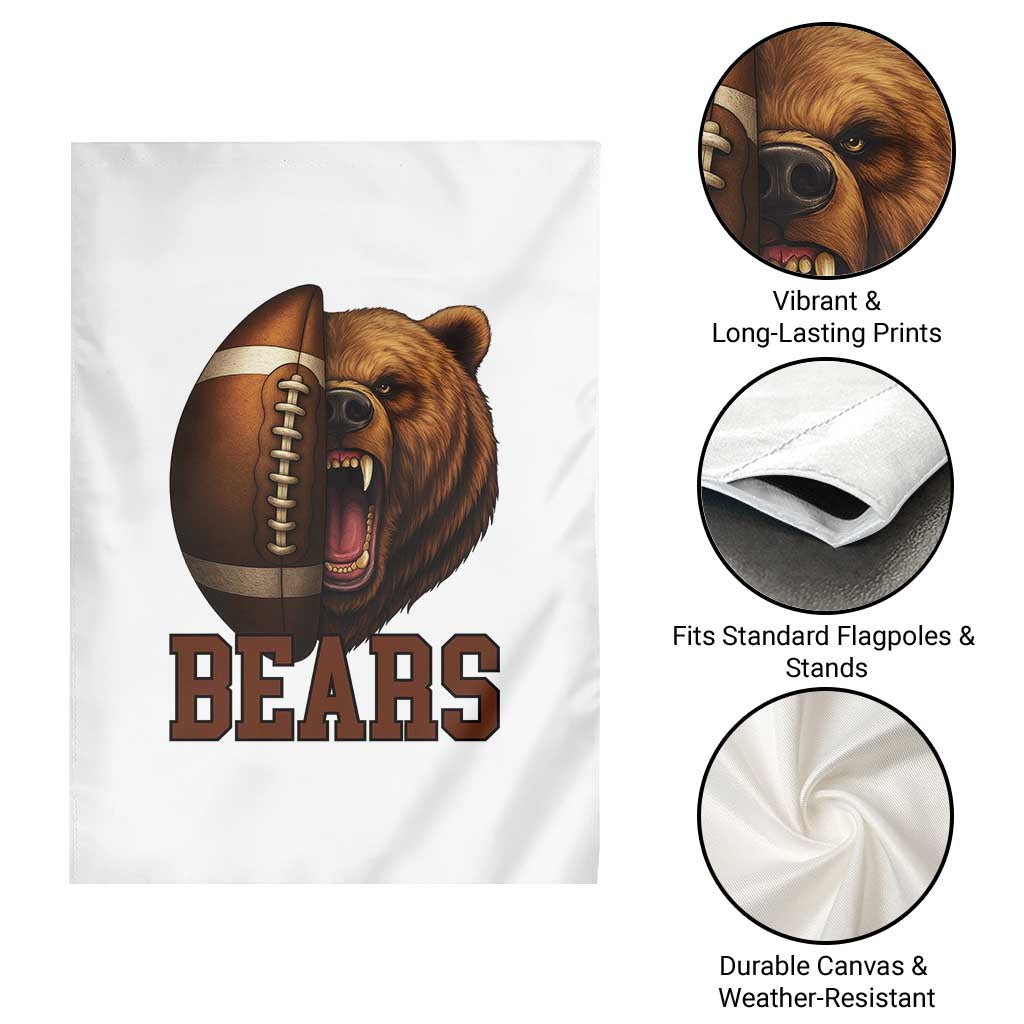Fear The Bear Football Garden Flag Game Day Sports Fan Gift - Wonder Print Shop