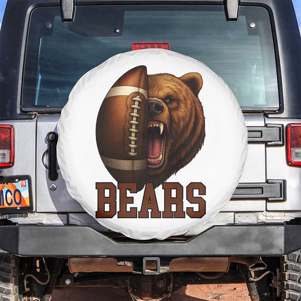Fear The Bear Football Spare Tire Cover Game Day Sports Fan Gift - Wonder Print Shop
