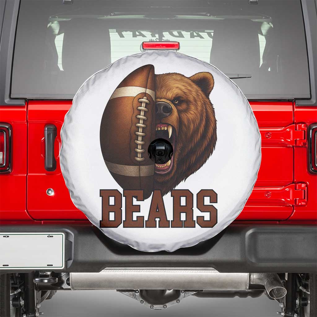 Fear The Bear Football Spare Tire Cover Game Day Sports Fan Gift - Wonder Print Shop