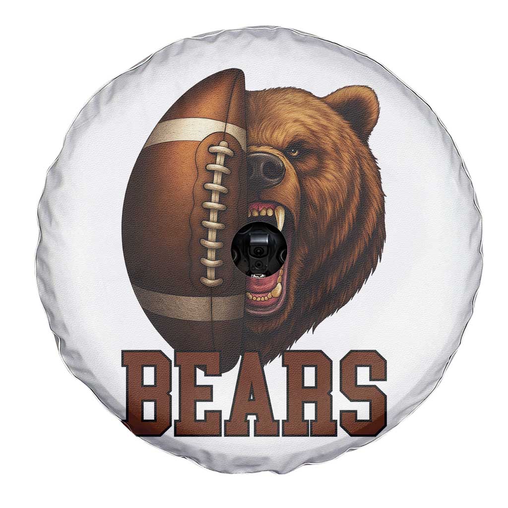 Fear The Bear Football Spare Tire Cover Game Day Sports Fan Gift - Wonder Print Shop