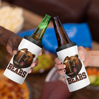 Fear The Bear Football 4 in 1 Can Cooler Tumbler Game Day Sports Fan Gift - Wonder Print Shop