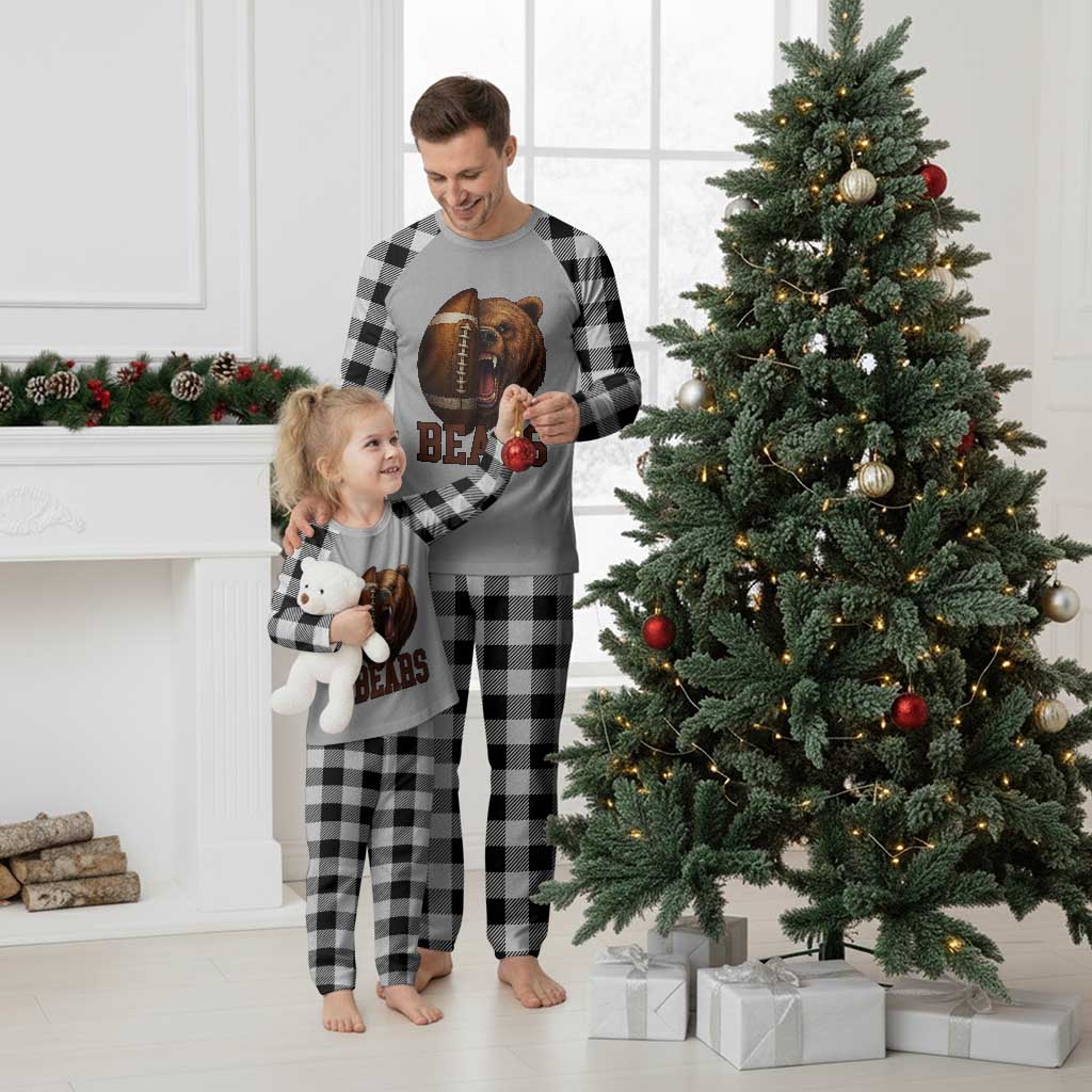 Fear The Bear Football Plaid Pajama Set Game Day Sports Fan Gift - Wonder Print Shop