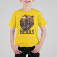 Fear The Bear Football T Shirt For Kid Game Day Sports Fan Gift - Wonder Print Shop