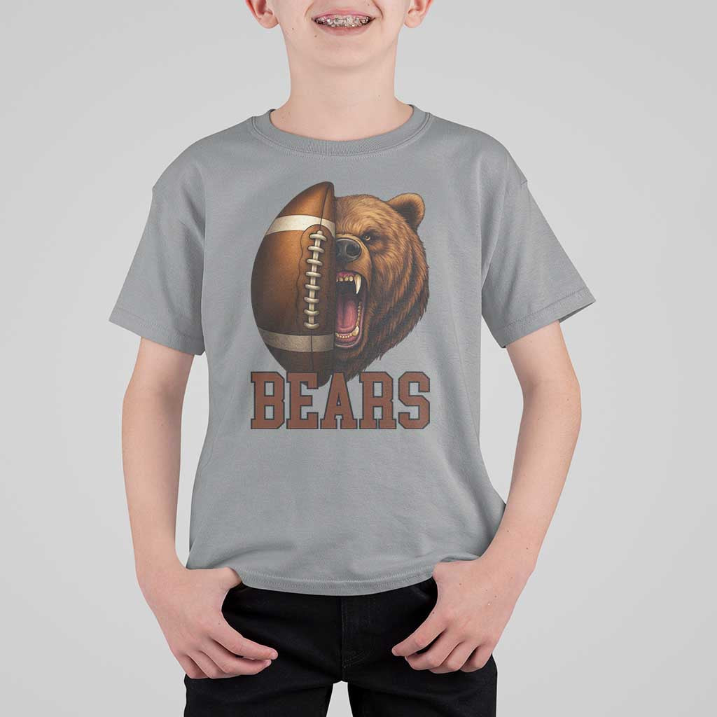 Fear The Bear Football T Shirt For Kid Game Day Sports Fan Gift - Wonder Print Shop