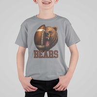 Fear The Bear Football T Shirt For Kid Game Day Sports Fan Gift - Wonder Print Shop