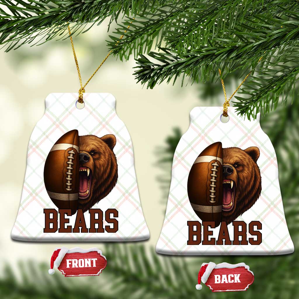 Fear The Bear Football Ceramic Ornament Game Day Sports Fan Gift - Wonder Print Shop