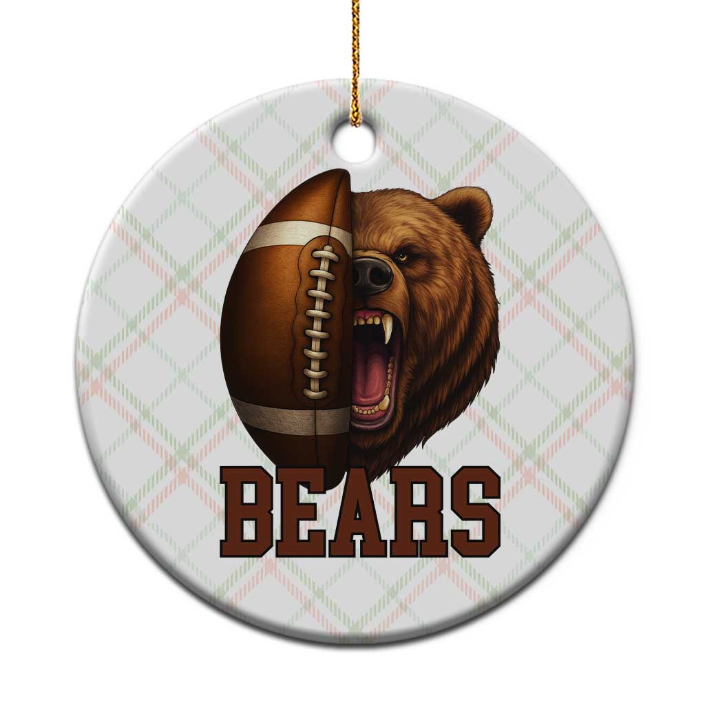 Fear The Bear Football Ceramic Ornament Game Day Sports Fan Gift - Wonder Print Shop