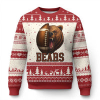 Fear The Bear Football Ugly Christmas Sweater Game Day Sports Fan Gift - Wonder Print Shop