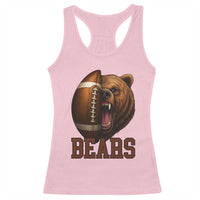 Fear The Bear Football Racerback Tank Top Game Day Sports Fan Gift - Wonder Print Shop
