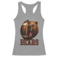 Fear The Bear Football Racerback Tank Top Game Day Sports Fan Gift - Wonder Print Shop