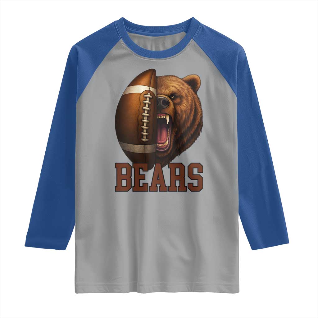 Fear The Bear Football Raglan Shirt Game Day Sports Fan Gift - Wonder Print Shop