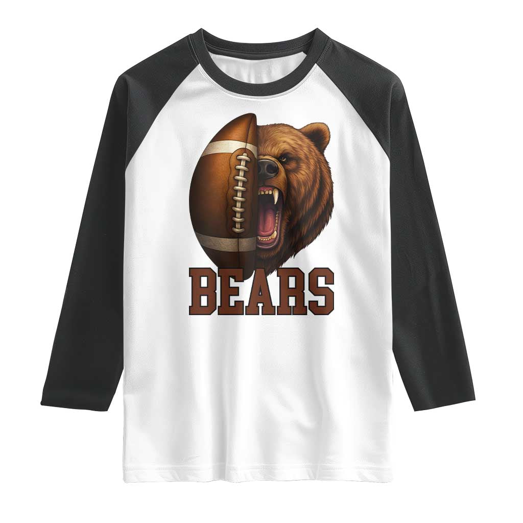 Fear The Bear Football Raglan Shirt Game Day Sports Fan Gift - Wonder Print Shop