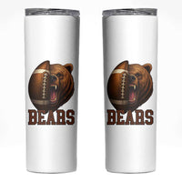 Fear The Bear Football Skinny Tumbler Game Day Sports Fan Gift - Wonder Print Shop