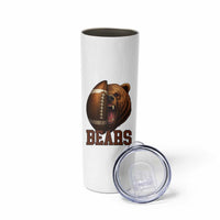 Fear The Bear Football Skinny Tumbler Game Day Sports Fan Gift - Wonder Print Shop