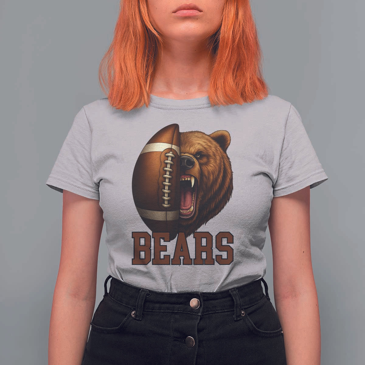 Fear The Bear Football T Shirt For Women Game Day Sports Fan Gift - Wonder Print Shop