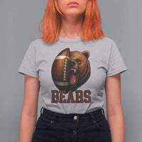 Fear The Bear Football T Shirt For Women Game Day Sports Fan Gift - Wonder Print Shop