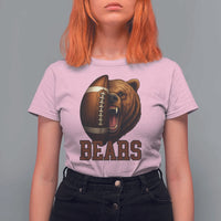 Fear The Bear Football T Shirt For Women Game Day Sports Fan Gift - Wonder Print Shop