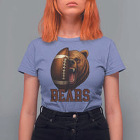Fear The Bear Football T Shirt For Women Game Day Sports Fan Gift - Wonder Print Shop