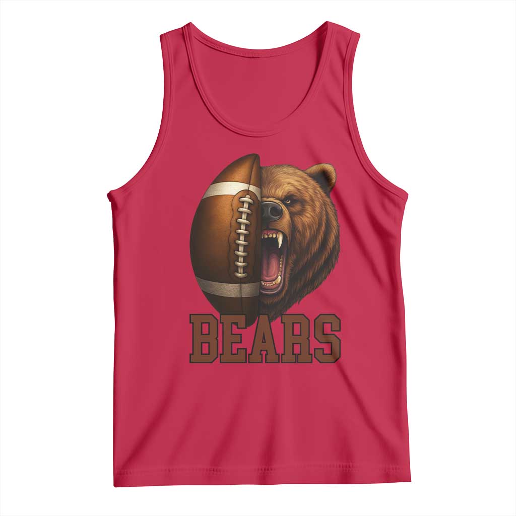 Fear The Bear Football Tank Top Game Day Sports Fan Gift - Wonder Print Shop
