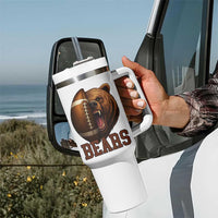 Fear The Bear Football Tumbler With Handle Game Day Sports Fan Gift - Wonder Print Shop