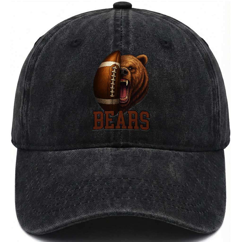 Funny CFBF Washed Cotton Baseball Cap Game Day Sports Fan Gift