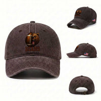 Funny CFBF Washed Cotton Baseball Cap Game Day Sports Fan Gift