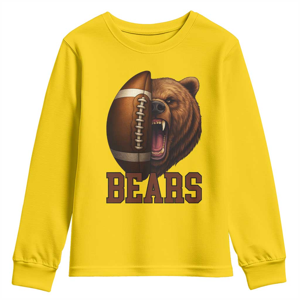 Fear The Bear Football Youth Sweatshirt Game Day Sports Fan Gift - Wonder Print Shop