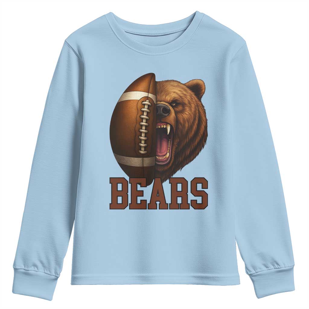 Fear The Bear Football Youth Sweatshirt Game Day Sports Fan Gift - Wonder Print Shop