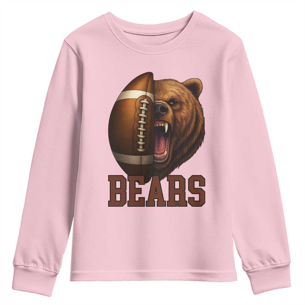 Fear The Bear Football Youth Sweatshirt Game Day Sports Fan Gift - Wonder Print Shop