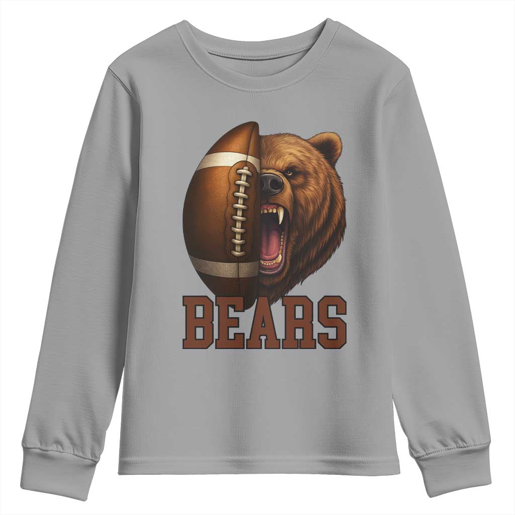 Fear The Bear Football Youth Sweatshirt Game Day Sports Fan Gift - Wonder Print Shop