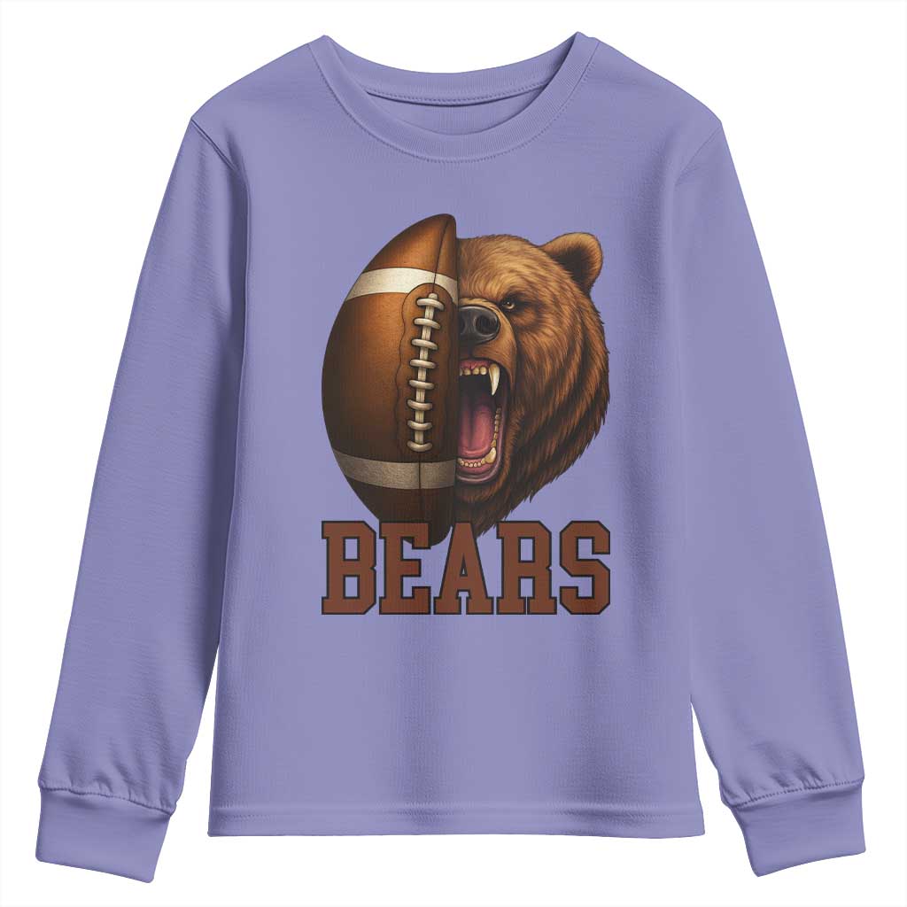 Fear The Bear Football Youth Sweatshirt Game Day Sports Fan Gift - Wonder Print Shop