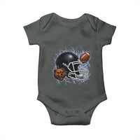 Game Day Sports Fan Gift Baby Onesie Lightning Bear Helmet - Wonder Print Shop
