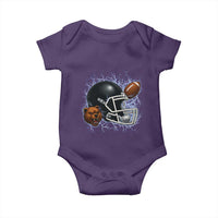 Game Day Sports Fan Gift Baby Onesie Lightning Bear Helmet - Wonder Print Shop